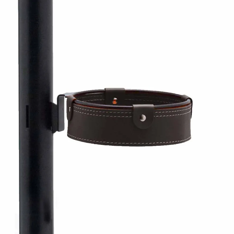 Moderní designová kancelářská kompozice v kůži Made in Italy - Andrea Viadurini