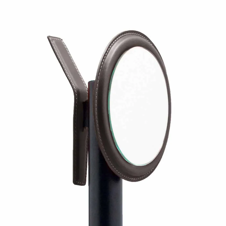 Moderní designová kancelářská kompozice v kůži Made in Italy - Andrea Viadurini