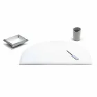 Moderní kancelářské složení z regenerované kůže vyrobené v Itálii - Meduna Viadurini