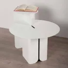 Složení 2 moderních konferenčních stolků z oceli vyrobené v Itálii - topol Viadurini