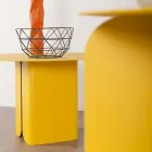 Složení 2 moderních konferenčních stolků z oceli vyrobené v Itálii - topol Viadurini