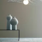 Složení 2 dekorativních váz v dekorované keramice - Lampedusa Viadurini