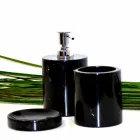 Složení 3 koupelnových doplňků z leštěného mramoru vyrobené v Itálii - Trevio Viadurini