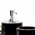 Složení 3 koupelnových doplňků z leštěného mramoru vyrobené v Itálii - Trevio Viadurini