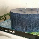 Složení 3 moderních kulatých voskových svíček Made in Italy - Candie Viadurini