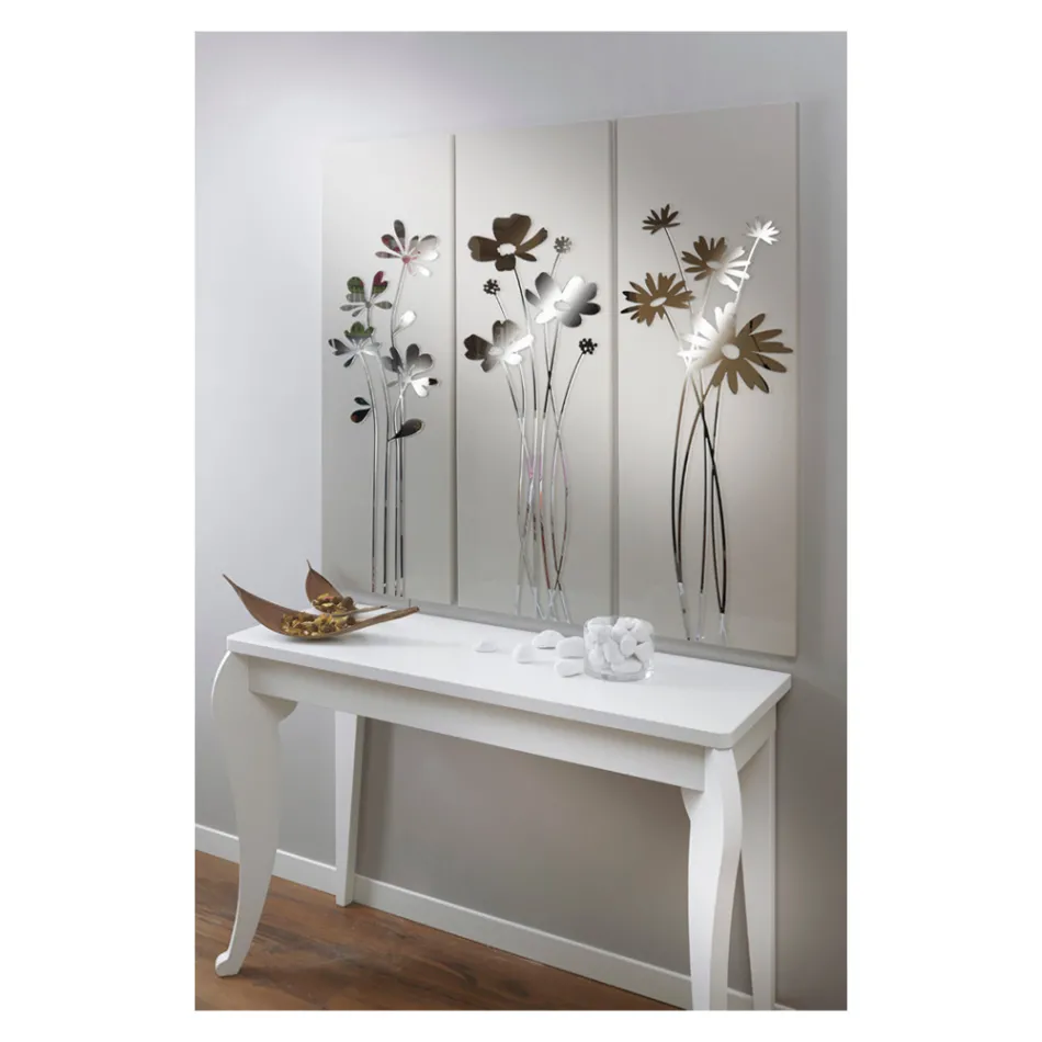 Složení 3 panelů zobrazujících 3 kytice květin Made in Italy - Colleen Viadurini