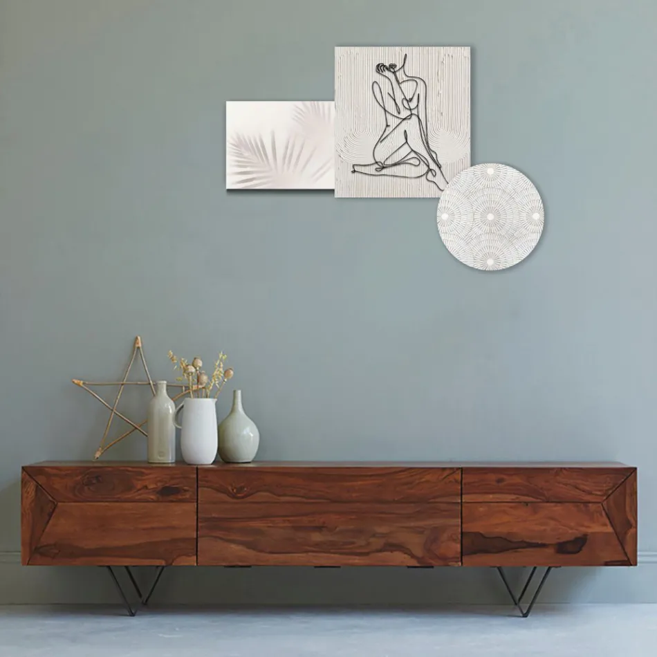 Složení 3 panelů se stylizací ženy Made in Italy - Kaori Viadurini