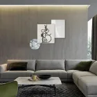 Složení 3 panelů se stylizací lásky Made in Italy - Keina Viadurini