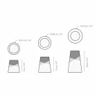 Složení 3 moderních svícnů z masivního borového dřeva - bílé Viadurini