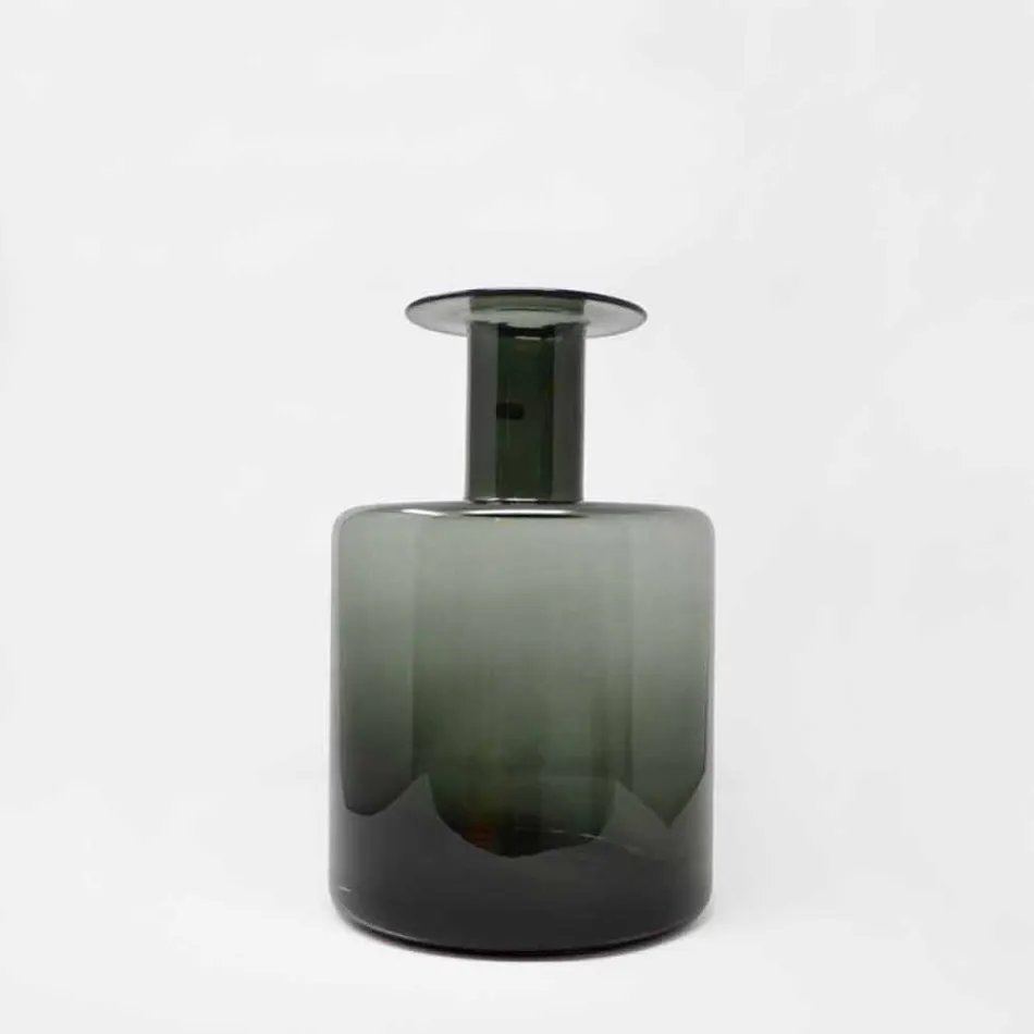 Složení 3 dekorativních váz v kouřovém, modrém a ametystovém skle - nekonečno Viadurini