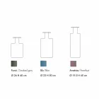 Složení 3 dekorativních váz v kouřovém, modrém a ametystovém skle - nekonečno Viadurini