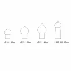 Složení 4 dekorativních váz v černé a bílé keramice - Calicanto Viadurini