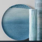 Složení 4 váz a vrcholů v ručně malovaném porcelánu - Liberio Viadurini