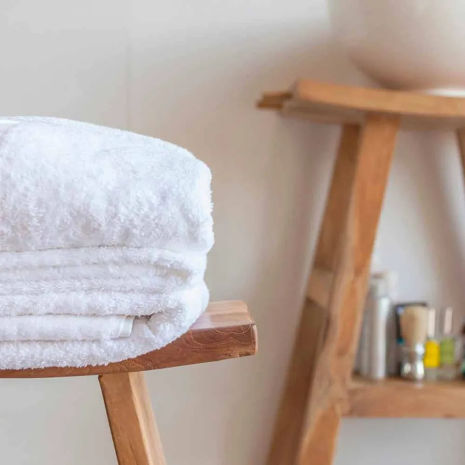 Složení koupelnového nábytku v masivu Teak moderního designu - Azina Viadurini