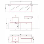 Složení moderního designového pozemního koupelnového nábytku - Farart1 Viadurini