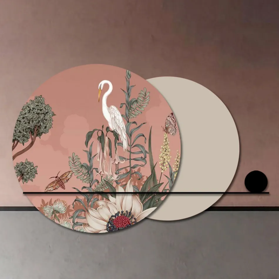 Složení dřevěných panelů s tropickým potiskem Made in Italy - Haiti Viadurini