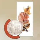 Kompozice dřevěných obrazů s potisky měst a větví Made in Italy - Chile Viadurini