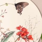 Kompozice dřevěných obrazů s potisky motýlů a květin Made in Italy - Ekvádor Viadurini