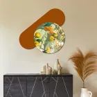 Kompozice dřevěných obrazů s potiskem papoušků Made in Italy - Egypt Viadurini