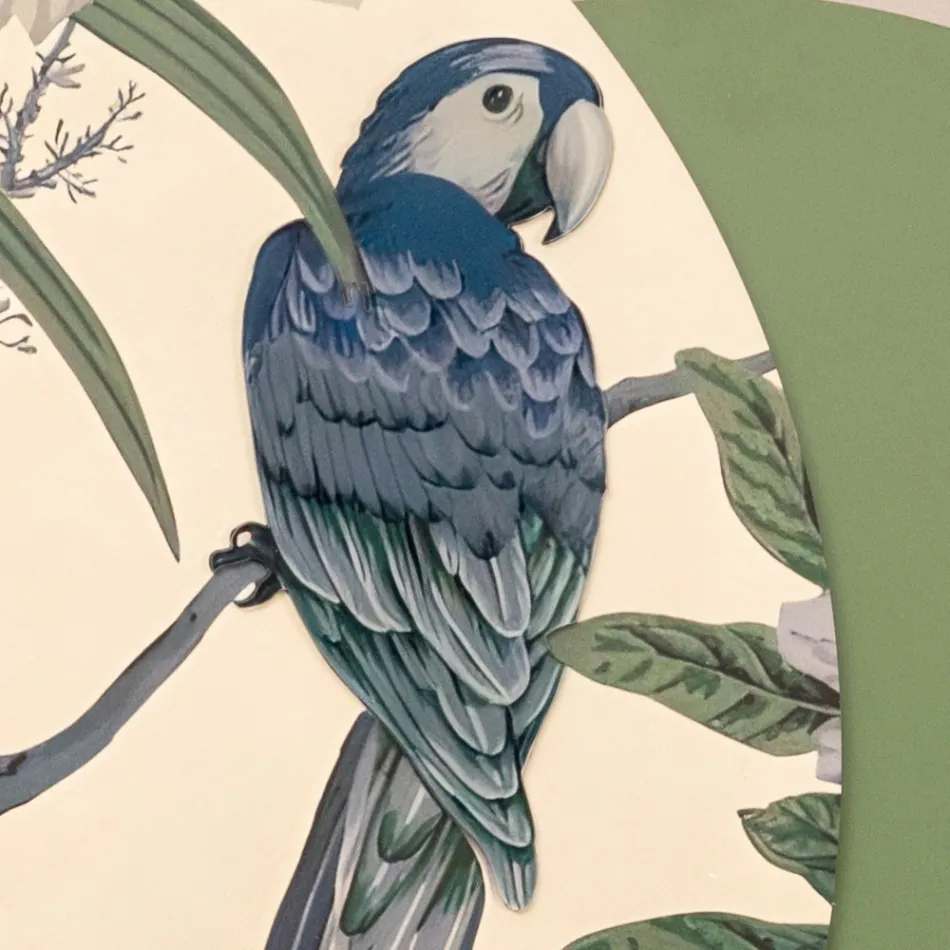 Kompozice dřevěných obrazů s tropickým potiskem Made in Italy - Jamajka Viadurini