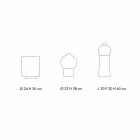 Složení dekorativních váz v dekorovaném keramickém a kouřovém skle - Monile Viadurini