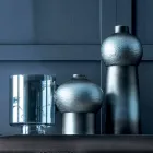 Složení dekorativních váz v dekorovaném keramickém a kouřovém skle - Monile Viadurini