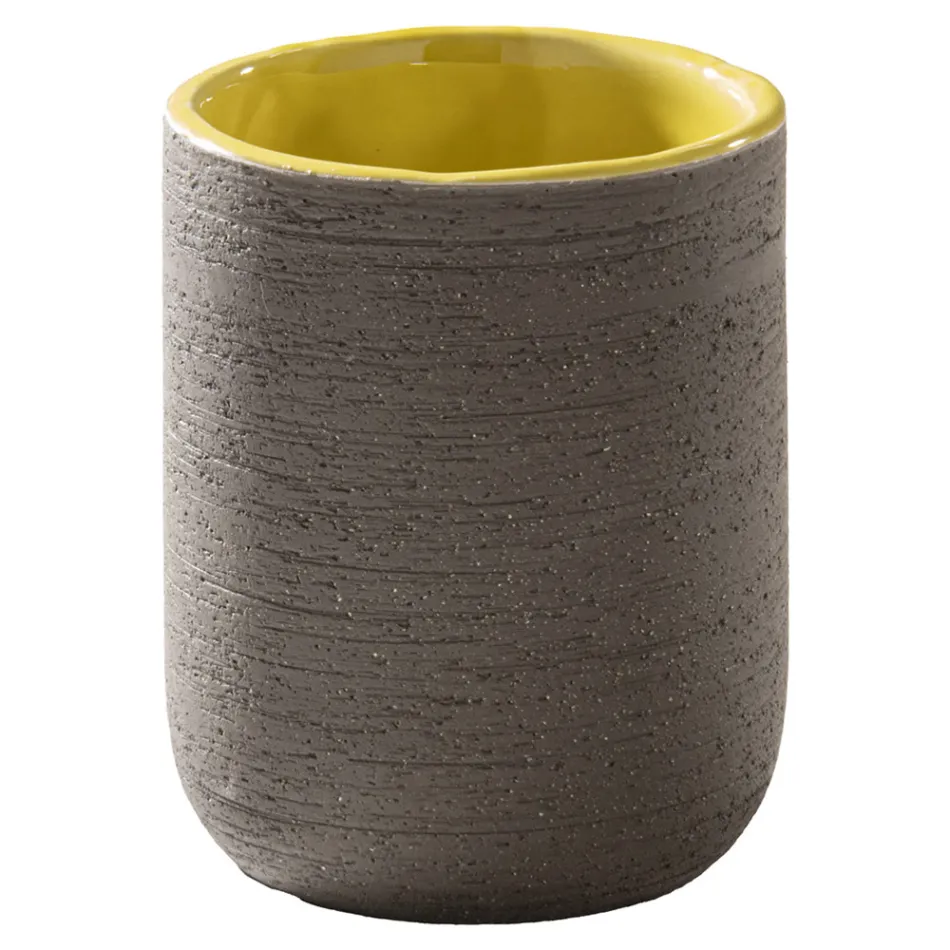 Složení žluté koupelnové skříňky s příslušenstvím - Carolie Viadurini