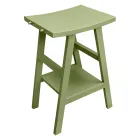 Složení koupelnové skříňky v zelené podlaze a smaltované doplňky - Maryse Viadurini