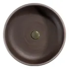 Složení koupelnové skříňky v zelené podlaze a smaltované doplňky - Maryse Viadurini