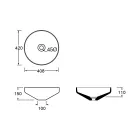 Složení koupelnové skříňky s umyvadlem, podstavcem a zrcadlem Made in Italy - Hoscar Viadurini