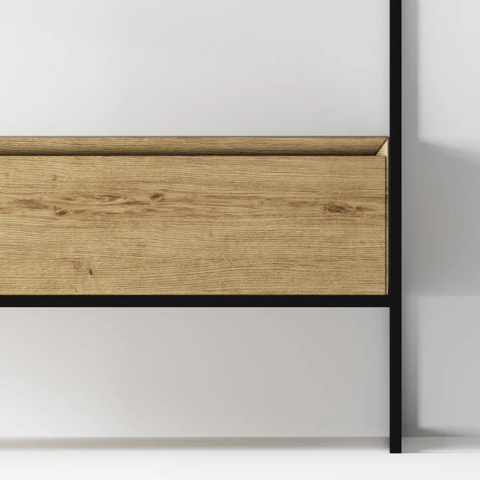 Složení koupelnové skříňky s umyvadlem, podstavcem a zrcadlem Made in Italy - Hoscar Viadurini