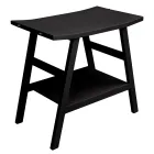 Černá kompozice koupelnové skříňky s velkou policí a doplňky - Patryk Viadurini