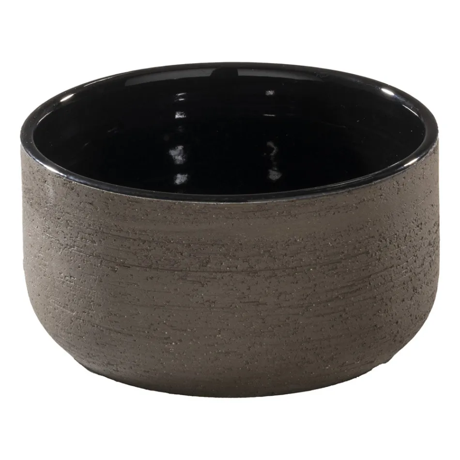 Černá kompozice koupelnové skříňky s velkou policí a doplňky - Patryk Viadurini