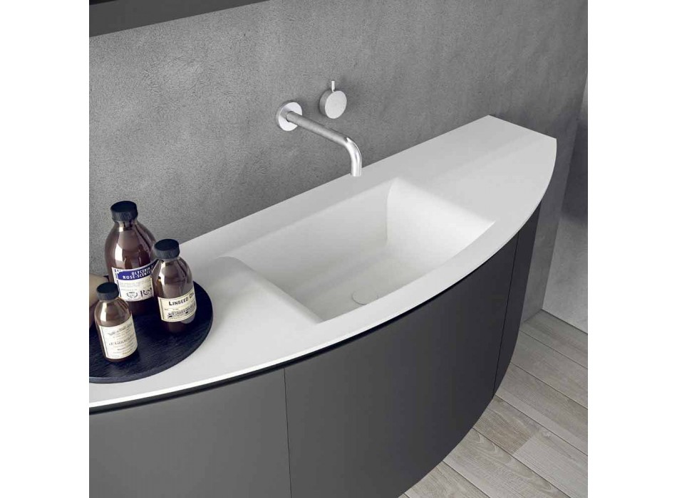Složení zavěšeného koupelnového nábytku s moderním designem - Callisi3 Viadurini