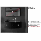 Složení zavěšeného koupelnového nábytku s moderním designem - Callisi3 Viadurini