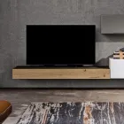 Složení obývacího nábytku a TV stolku z MDF Made in Italy - Hedda Viadurini