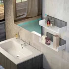 Dřevěný nábytek složený v Itálii forlì závěsné koupelně Viadurini