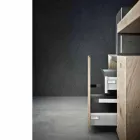 Složení moderní koupelny se zemním designovým nábytkem vyrobeným v Itálii - Farart6 Viadurini