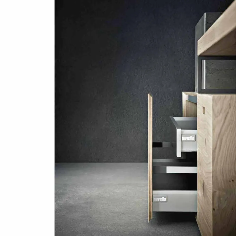 Složení moderní koupelny se zemním designovým nábytkem vyrobeným v Itálii - Farart6 Viadurini