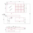 Složení moderní koupelny se zemním designovým nábytkem vyrobeným v Itálii - Farart6 Viadurini