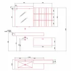 Složení pro závěsnou koupelnu a moderní design vyrobený v Itálii - Farart9 Viadurini