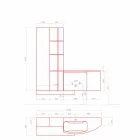 Složení koupelny, zavěšení moderního italského designu - Callisi10 Viadurini