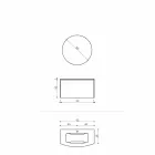 Složení pro závěsnou koupelnu moderního designu vyrobené v Itálii - Callisi11 Viadurini