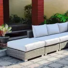 Venkovní posezení kompozice s ručně tkané struktury Rita Viadurini