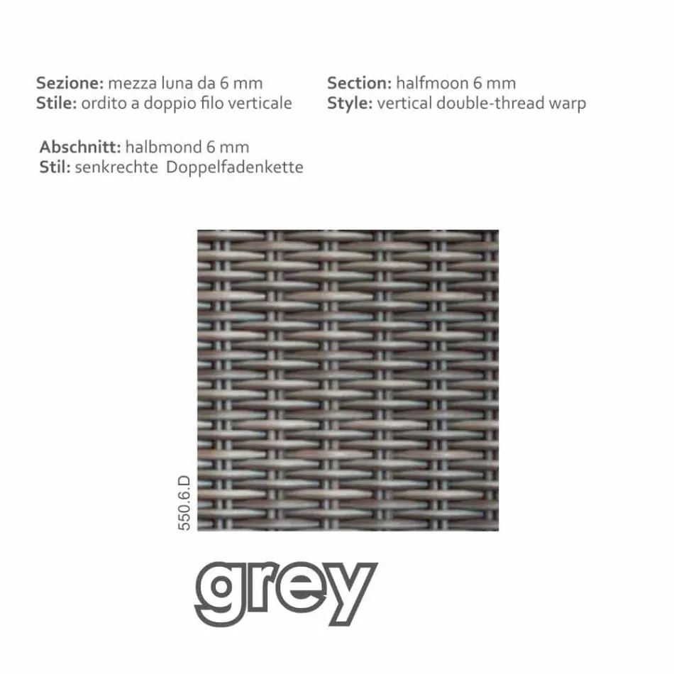 Venkovní posezení kompozice s ručně tkané struktury Rita Viadurini