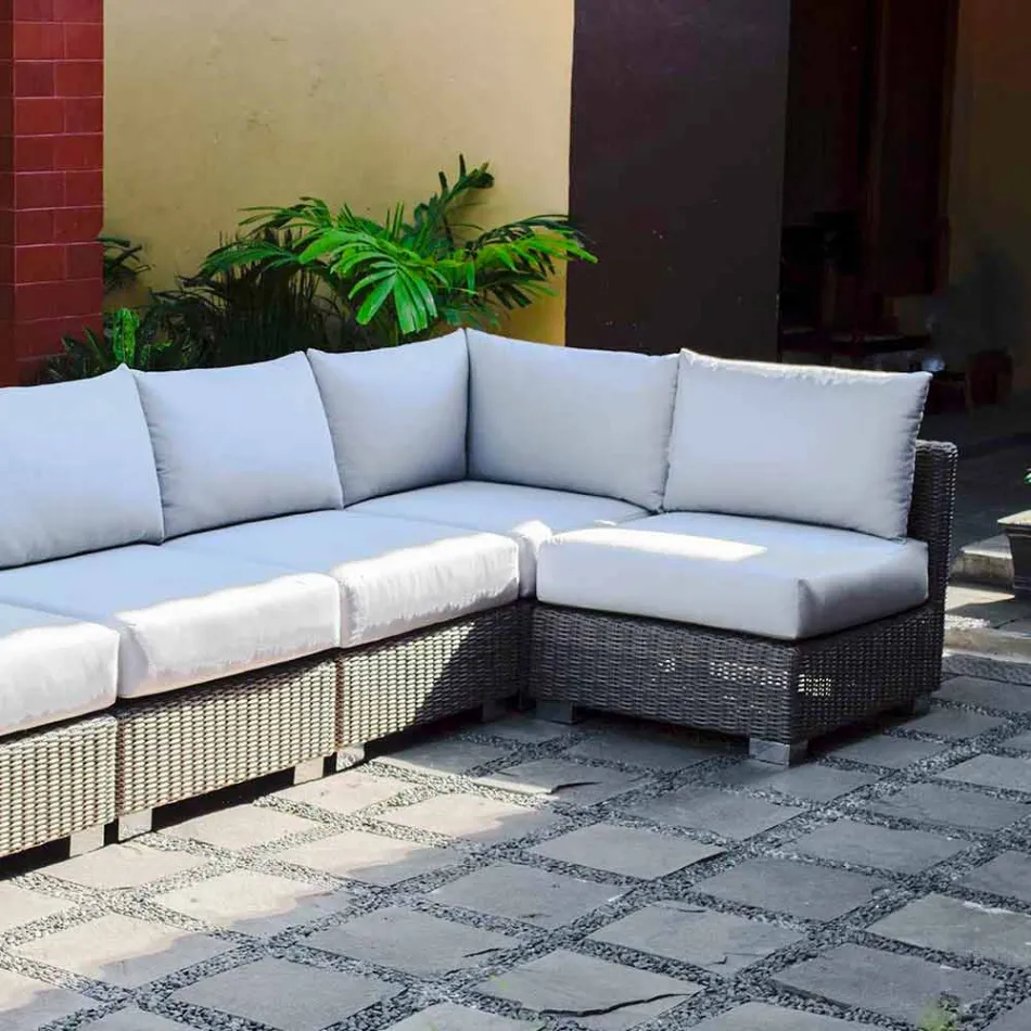 Venkovní posezení kompozice s ručně tkané struktury Rita Viadurini