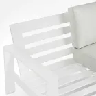 Složení venkovního obývacího pokoje z hliníku s látkovými polštáři - Yoshi Viadurini