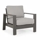 Složení venkovního obývacího pokoje z hliníku s látkovými polštáři - Yoshi Viadurini