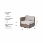 Složení žijící od řemesla zahrada Ania, moderní design Viadurini