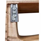 Pozastavená kompozice koupelnového nábytku z moderního teakového dřeva - Kristi Viadurini